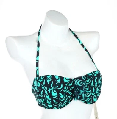 Profile by Gottex 128220 multi-color halter bikini top swimwear size 12 - Image 1 of 3