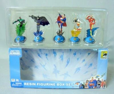Juego de figuras de acción ilimitadas de San Diego Comic Con Justice League sin usar, en caja Foto 1 de 4