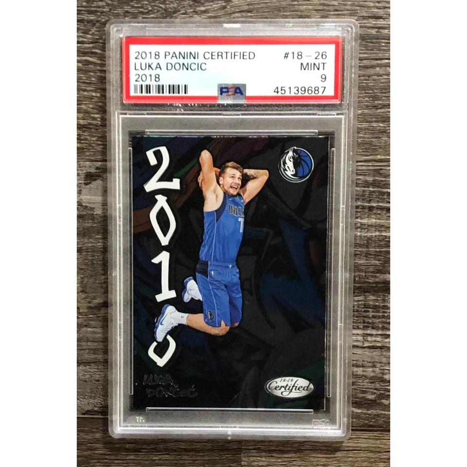 2018 Panini Certified Luka Doncic Graffiti SP Rookie PSA 9 Mint - Image 1 of 3