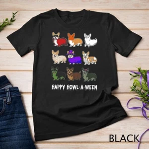 Divertida Camiseta Corgi Dog Halloween Happy Howl-o-ween Unisex - Imagen 1 de 15