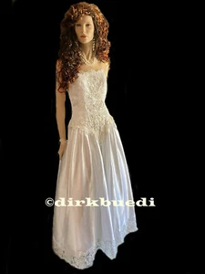 VINTAGE BRAUTKLEID* STANDESAMT KLEID Gr.36 a.für ROOTSTEIN* SCHAUFENSTERPUPPE - Bild 1 von 4