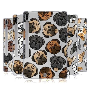 HEAD CASE DESIGNS DOG HEAD PATTERNS SOFT GEL CASE FOR SAMSUNG TABLETS 1 - Picture 1 of 12