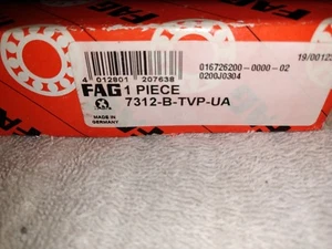 FAG LAGER 7312-B-TVP-UA Schrägkugel BRG, Bohrung 60 mm - Bild 1 von 3