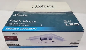 PATRIOT LIGHTING LED FLUSH MOUNT DIMMABLE INDOOR LIGHTING (DJLC4 EE10) - Picture 1 of 10