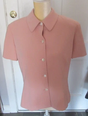 Jones Wear lined short sleeve Peach Top/Jacket size 12 - Image 1 of 4