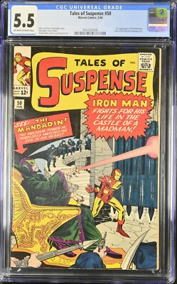Tales of Suspense #50 CGC 5.5 – 1st Appearance of The Mandarin (1964) - Image 1 of 2