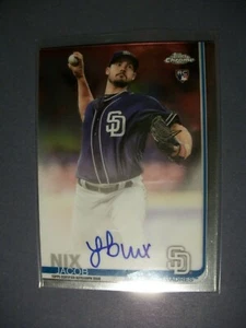 JACOB NIX 2019 Topps Chrome AUTO RA-JN RC San Diego RC - Picture 1 of 1