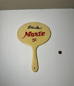 Rare Early Drink Moxie Soda 5¢ Advertising Hand Mirror - Picture 1 of 11