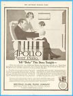 1912 Melville Clark Piano Co Chicago Apollo Player Piano Daddy Mother Baby Ad