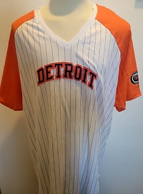 New Men's Big & Tall 5XLT MLB Majestic Cooperstown Detroit Tigers T-Shirt - Image 1 of 4