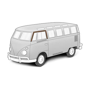 Air Cooled VW 1953-1967 Bus Window Frame Outer Seal LH or RH 211837835A - Picture 1 of 6