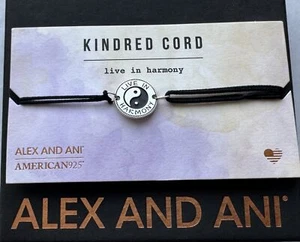 Alex and Ani 'Live In Harmony' Pull Cord Bracelet - Picture 1 of 4