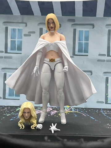 Emma Frost Marvel Legends Series X-Men Hellfire Club W/ Walgreens Head Cover