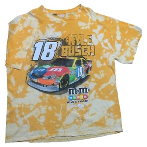 Kyle Busch M&M's Chase NASCAR T-Shirt 2011 gelb Batik Acid Wash XXL 1 von 1 - Bild 1 von 8