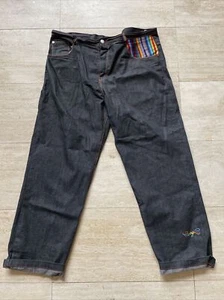 Coogi Jeans Herren 42x34 Dunkelblau Baggy Bestickt Strick Y2K Vintage - Bild 1 von 12