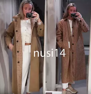 ZARA WOMAN BNWT SS25 ZW REVERSIBLE TRENCH COAT XS-XL DARK CAMEL 3811/042/751 - Picture 1 of 2