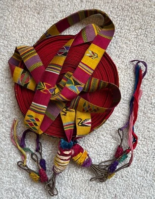 “Cinta” Native Americas' Head Wrap Hair Ribbon With Embroidrey Decorations - Image 1 of 4