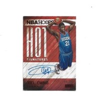 /25 Joel EMBIID 2015-16 Panini HOOPS Hot Signatures Basketball RC #HS-JEM CAR