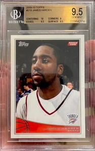 2009 Topps Rookie James Harden Thunder RC 9.5 BGS 10 Sub GEM MINT Hall Of Fame - Picture 1 of 2