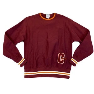 Men Champion 100% AUTHENTIC Size Medium Pullover Crew neck Sweater burgundy - Picture 1 of 4