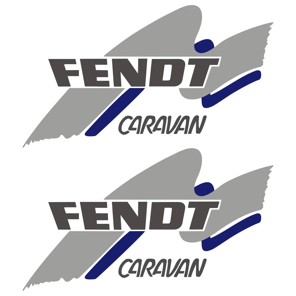 RAWISTICKER 2 x Pegatinas FENDT 50cm x 28,5cm Pegatina Autocaravana Camper Caravana Caravan