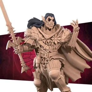 Vampire Warrior | TABLETOP SCALE | D&D TTRPG Miniature | Bite the Bullet - Picture 1 of 16