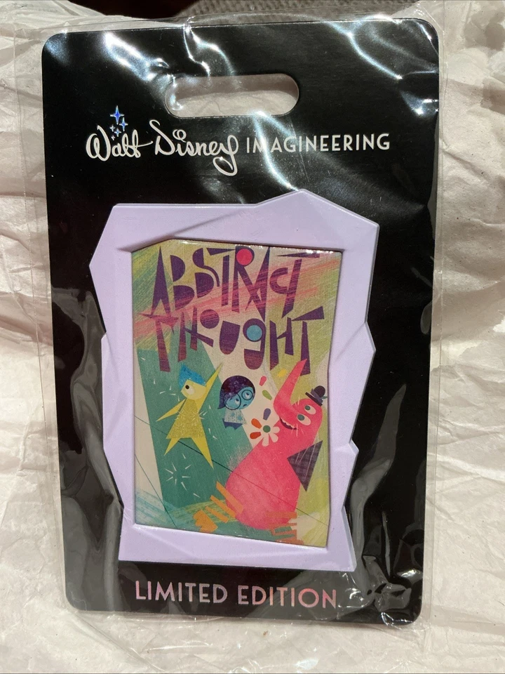 Disney D23 Expo 2022 MOG WDI LE 250 Inside Out Poster Pin Abstract Thought Joy - Image 1 of 3