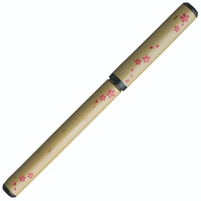 Akashiya Bamboo Brush Pen “Sakura” – Handmade Calligraphy Pen in Gift Box japan - Image 1 of 4