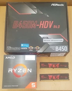 Aufrüstkit Bundle AMD Ryzen 5 5600G AM4 , ASRock MB B450M-HDV u. 16 GB Grafik* - Bild 1 von 4