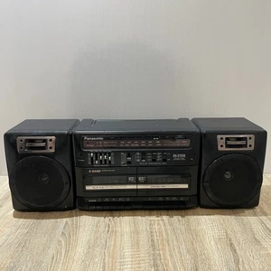 Panasonic RX-CT810 Vintage Boom Box Stereo Double Cassette Tape Deck WORKING - Foto 1 di 12