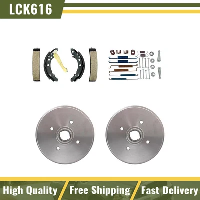 Kit de herrajes tambores de freno y zapatas de freno trasero Volkswagen Rabbit 1980-1984 Foto 1 de 4