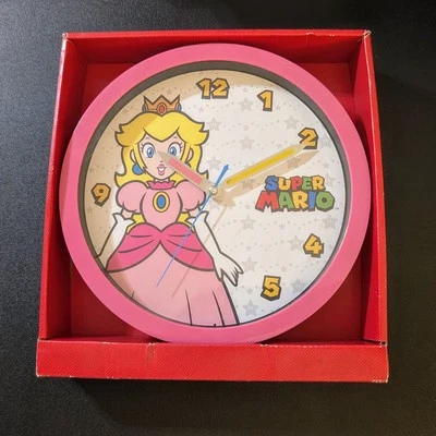Nintendo Super Mario Princess Peach Analog Wall Clock - Image 1 of 3