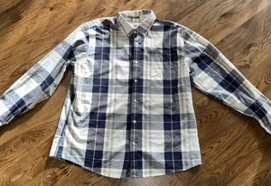 Camisa Eddie Bauer a Cuadros Abotonada Talla XL Azul Manga Larga Informal Exterior-018 - Imagen 1 de 9