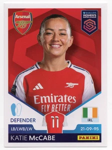#56 Adesivo Katie McCabe Arsenal Panini Barclays Women’s Super League 2025 - Foto 1 di 2