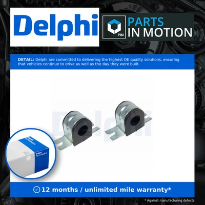 2x Anti Roll Bar Bush (pair) fits VAUXHALL VIVARO X83 2.0D Front 06 to 14 Delphi - Image 1 of 4