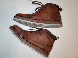 Stivali eleganti Holy Dove da uomo Oxford in pelle marrone stile moto taglia US 10 - Foto 1 di 7