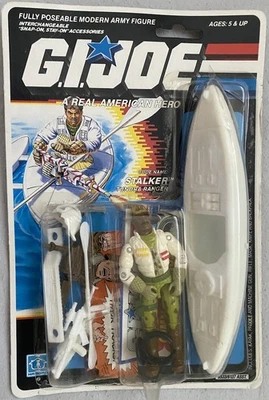 1989 G.I. Joe Figure Stalker Tundra Ranger Complete In Original Package w/ Ring - Image 1 of 4
