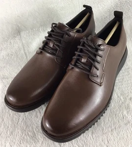 Scarpe Oxford Cole Haan 2.Zerogrand tinta unita uomo 9M pelle marrone scuro C36409 nuove! - Foto 1 di 10
