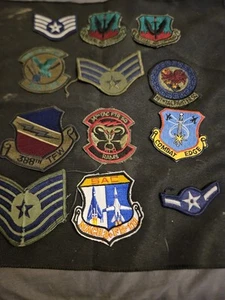 Vintage Lot 9 Patches USAF United States Air Force Rare lot Sac Mach 2 Fb111 Com - Picture 1 of 12