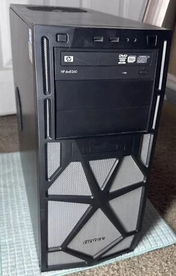 ANTEC Tower Desktop Computer Case Black Silver Intel Core i3 GSkill Ram Power PC - Image 1 of 4
