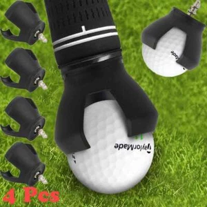 4Pcs Set 3-Prong Golf Ball Pick Up Retriever Claw Sucker For Putter Grip Picker - Picture 1 of 13