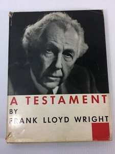 Vintage Book  1957 A Testament by FRANK LLOYD WRIGHT - Imagen 1 de 12
