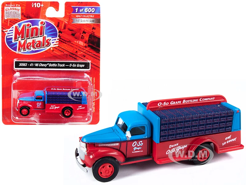 Classic Metal Works 30563 1941-1946 Chevrolet Delivery Bottle Truck O-so 1 by 87