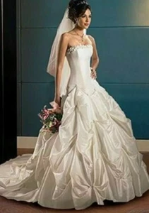 Maggie Sottero Couture Designer Bridal Gown Wedding Dress Size 10 - Picture 1 of 8
