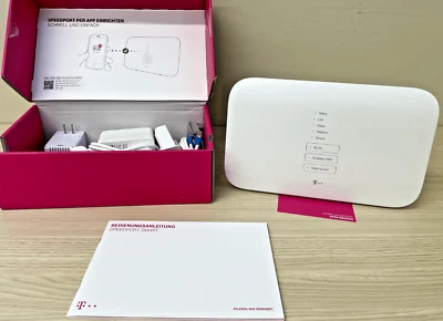 Telekom Speedport Hybrid LTE 1300Mbps 4Port WiFi WLan DSL Home Router Modem Tcom - Image 1 of 4