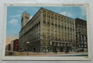 Auditorium Hotel, Chicago. Cartolina (Z1) - Foto 1 di 2
