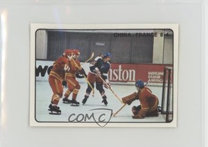 1979 Panini Hockey '79 Stickers China France 8-4 #328