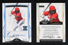 2022 Leaf Trinity Platinum Spectrum Foil /25 Elly De La Cruz #BA-EC1 Auto