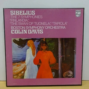 6709 011 SIBELIUS The 7 Symphonies BOSTON COLIN DAVIS PHILIPS STEREO 5LP BOX NM - Picture 1 of 8