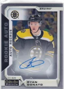 2018-19 OPC PLATINUM...RYAN DONATO..ROOKIE AUTO..# R-RD..BRUINS..COMBINED SHIP - Bild 1 von 2